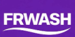 Logo FRWASH violet sur bandeau horizontal blanc.